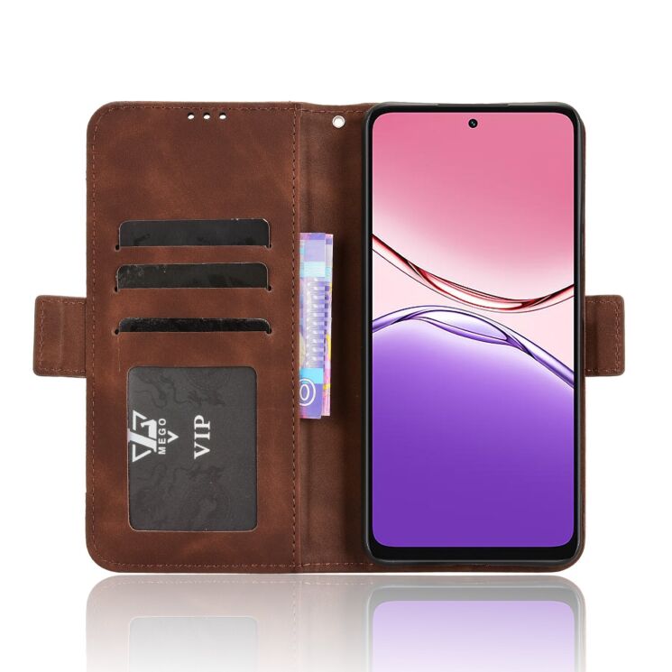 Чохол Deexe Wallet Stand для OPPO A5x - Brown: фото 5 з 14