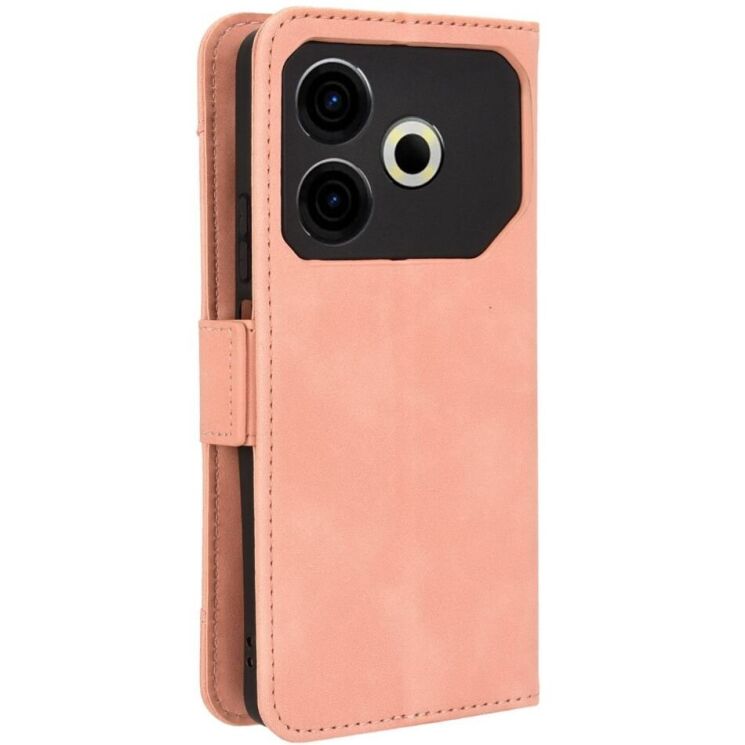 Чехол Deexe Wallet Stand для TECNO Pova 6 Neo - Pink: фото 7 из 7
