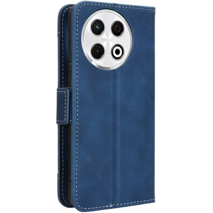 Чехол Deexe Wallet Stand для TECNO Spark 30 Pro - Blue: фото 6 из 8