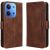 Чохол Deexe Wallet Stand для Xiaomi Redmi 15C / Poco C85 - Brown: фото 1 з 15
