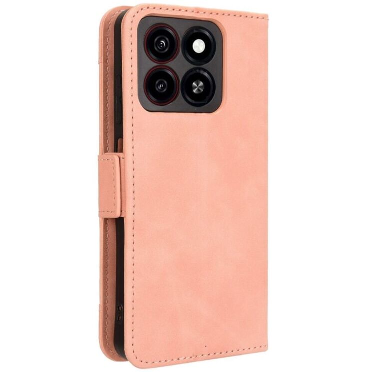 Чехол Deexe Wallet Stand для ZTE Blade A35 / Blade A55 - Pink: фото 6 из 7