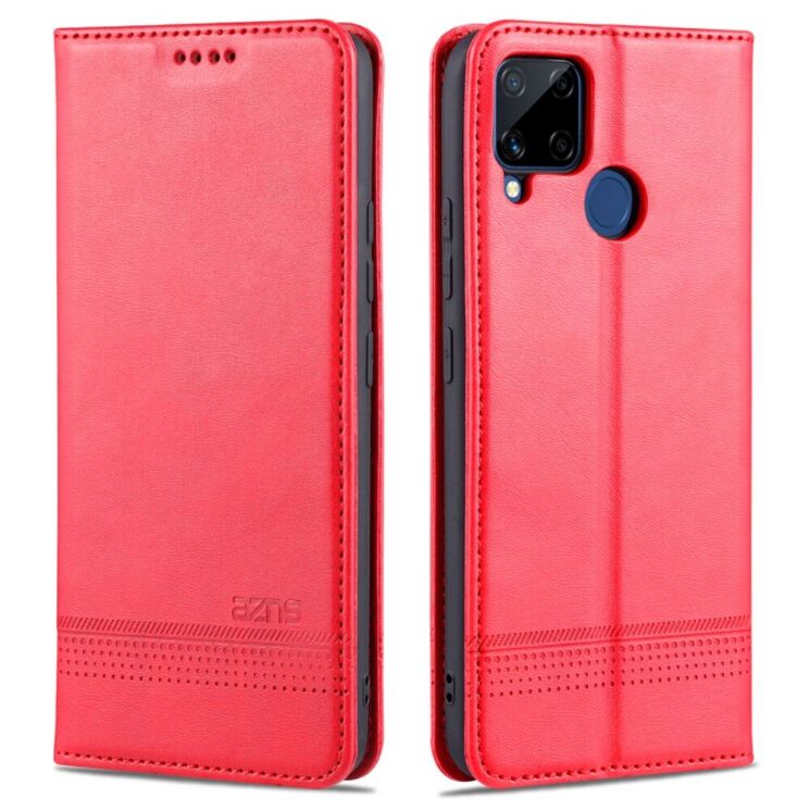 Чехол-книжка AZNS Classic Series для Realme C15 - Red: фото 1 из 9