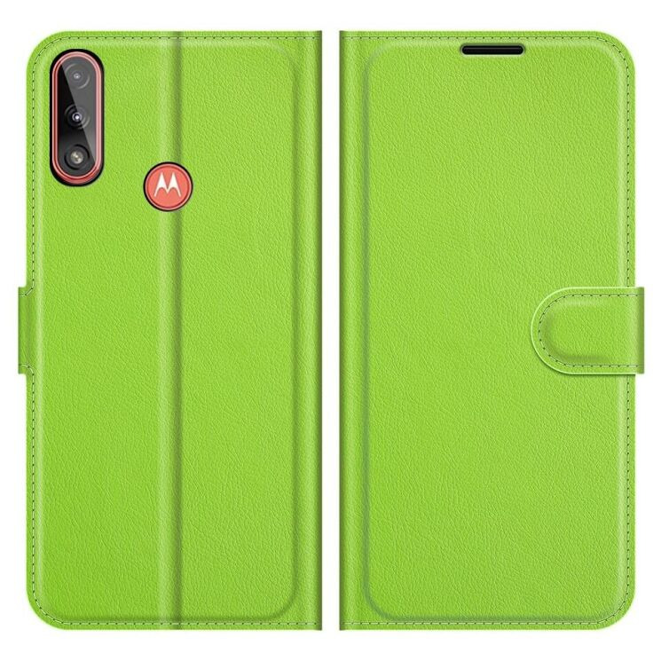 Классический чехол-книжка Deexe Book Type для Motorola Moto E7 Power / Moto E7i / Moto E7i Power - Green: фото 2 из 7