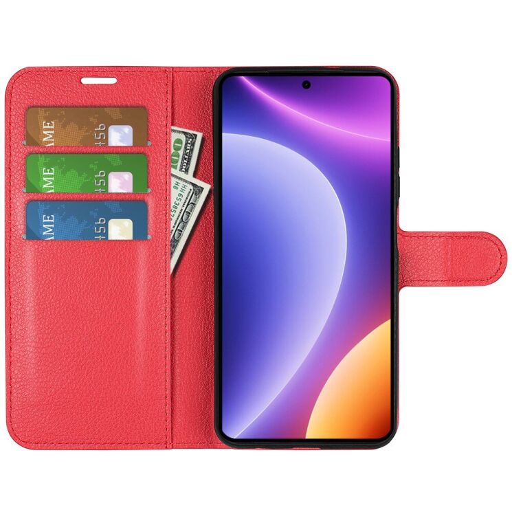 Чехол-книжка Deexe Book Type для Xiaomi Poco F5 / Redmi Note 12 Turbo - Red: фото 2 из 10