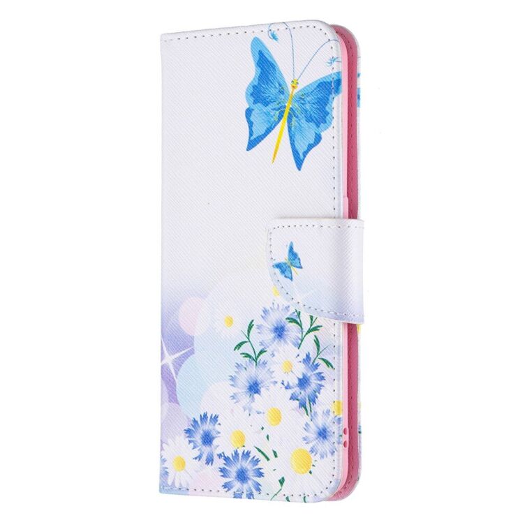 Чохол-книжка Deexe Color Wallet для OPPO A74 - Blue Butterflies and Flowers: фото 3 з 8