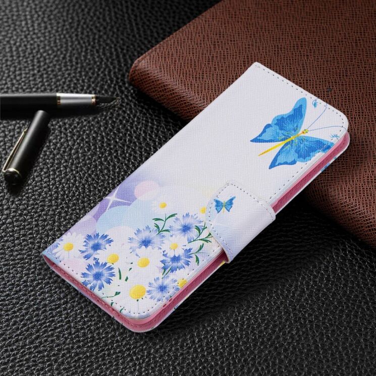 Чохол-книжка Deexe Color Wallet для OPPO A74 - Blue Butterflies and Flowers: фото 5 з 8