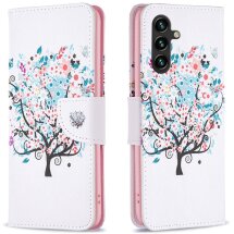 Чехол-книжка Deexe Color Wallet для Samsung Galaxy A16 (A165) - Flower Tree: фото 1 из 7