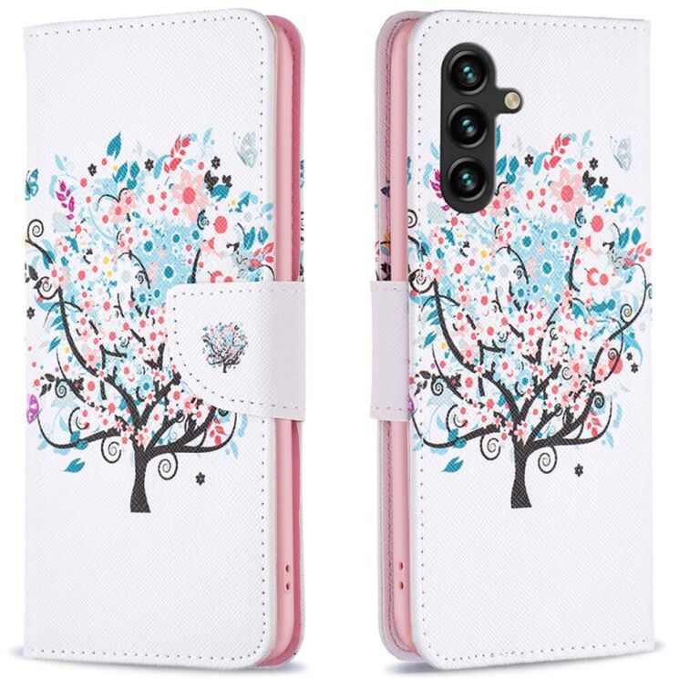 Чехол-книжка Deexe Color Wallet для Samsung Galaxy A16 (A165) - Flower Tree: фото 1 из 7