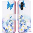 Чехол-книжка Deexe Color Wallet для Samsung Galaxy A35 (A356) - Butterfly and Flowers (348000J)