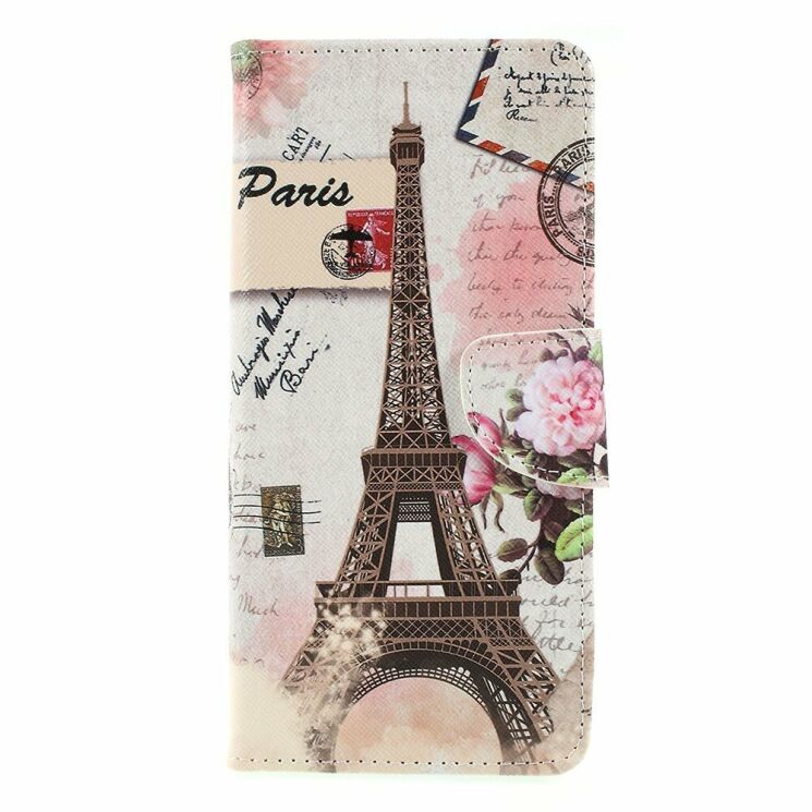 Чехол с рисунком Deexe Color Wallet для Sony Xperia 1 - Eiffel Tower: фото 1 из 5