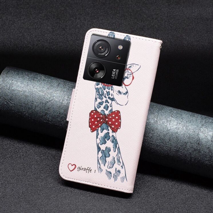 Чехол-книжка Deexe Color Wallet для Xiaomi 13T / 13T Pro - Giraffe: фото 6 из 8