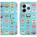 Чохол-книжка Deexe Color Wallet для Xiaomi Redmi Note 14 4G - Owls (373466G). Фото 1 з 5