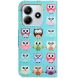 Чохол-книжка Deexe Color Wallet для Xiaomi Redmi Note 14 4G - Owls (373466G). Фото 5 з 5