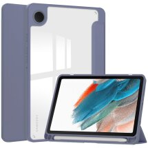 Чехол-книжка Deexe Crystal Back для Samsung Galaxy Tab A9 (X110/115) - Purple: фото 1 из 8