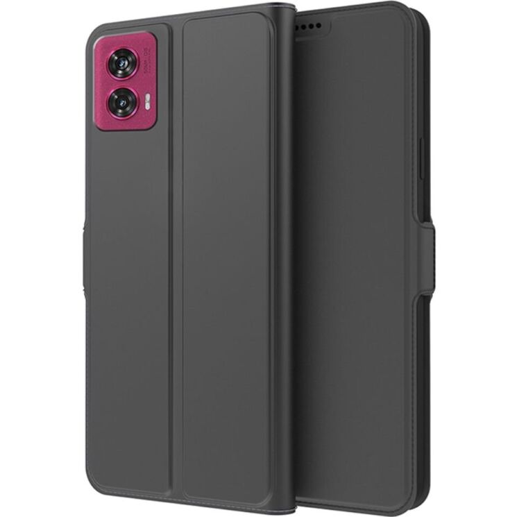 Чехол-книжка Deexe Faro Wallet для Motorola Edge 50 Fusion - Black: фото 1 из 7