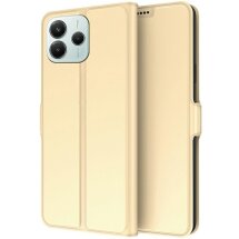 Чехол-книжка Deexe Faro Wallet для Xiaomi Redmi Note 14 5G - Gold: фото 1 из 7
