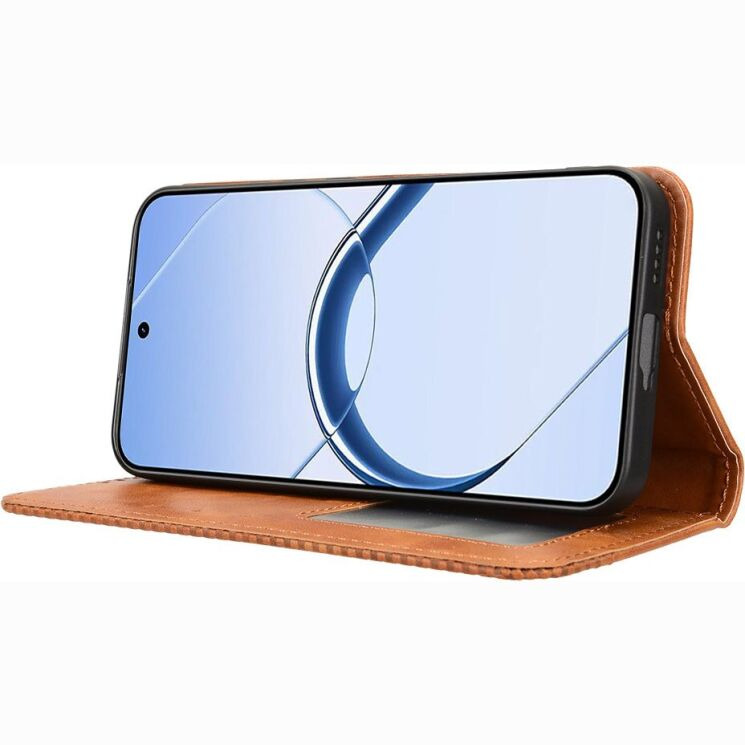 Чохол-книжка Deexe Retro Style для Realme 16 - Brown (412307Z) Чохол-книжка Deexe Retro Style для Realme 16 - Brown: фото 7 з 19