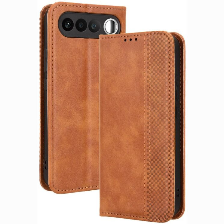 Чохол-книжка Deexe Retro Style для Realme 16 - Brown (412307Z) Чохол-книжка Deexe Retro Style для Realme 16 - Brown: фото 1 з 19