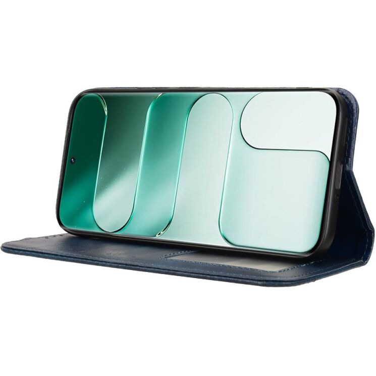 Чехол-книжка Deexe Retro Style для TECNO Camon Slim - Blue (433002L) Чехол-книжка Deexe Retro Style для TECNO Camon Slim - Blue: фото 5 из 17