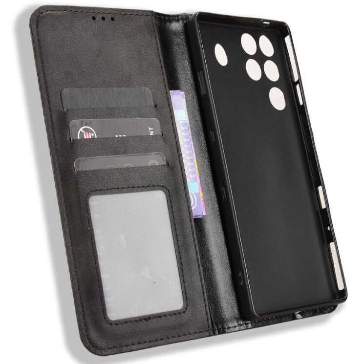 Чохол-книжка Deexe Retro Style для ZTE Nubia Red Magic 11 Pro - Black: фото 4 з 17