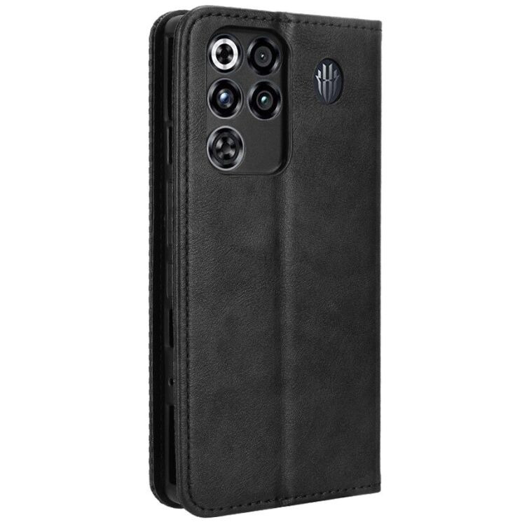 Чохол-книжка Deexe Retro Style для ZTE Nubia Red Magic 11 Pro - Black: фото 7 з 17