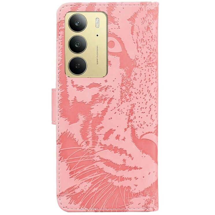 Чехол-книжка Deexe Tiger для Realme C75 - Pink: фото 6 из 7