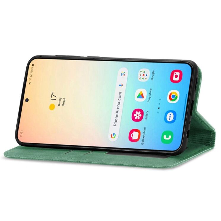 Чехол-книжка Deexe Wallet Case для Samsung Galaxy S25 (S931) - Green: фото 3 из 8
