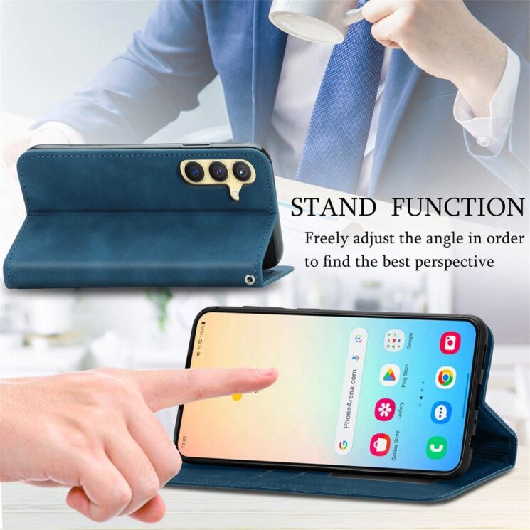Чехол-книжка Deexe Wallet Case для Samsung Galaxy S25 (S931) - Green: фото 6 из 8