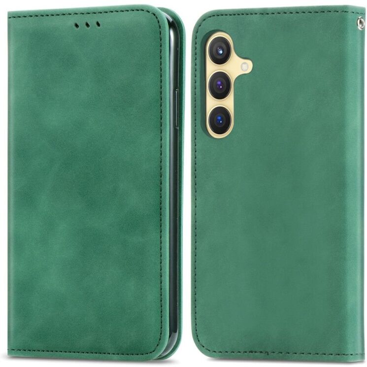 Чехол-книжка Deexe Wallet Case для Samsung Galaxy S25 (S931) - Green: фото 2 из 8