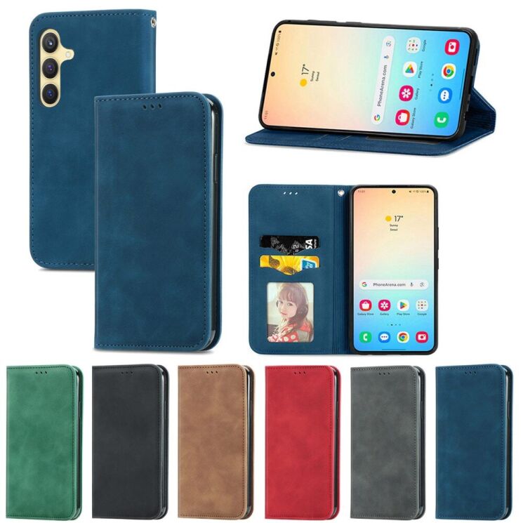 Чехол-книжка Deexe Wallet Case для Samsung Galaxy S25 (S931) - Green: фото 7 из 8