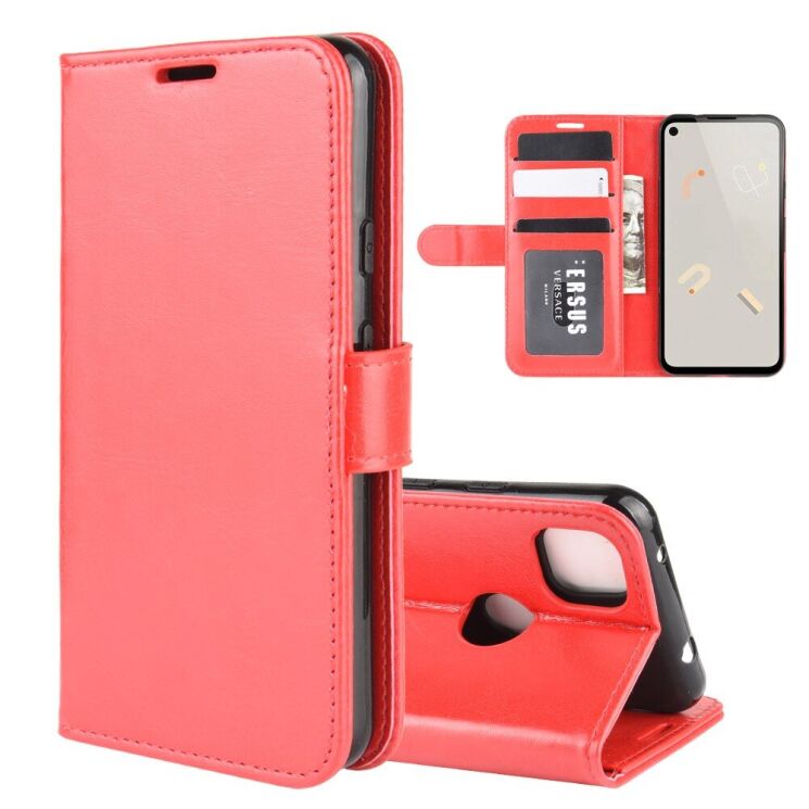 Классический чехол-книжка Deexe Wallet Style для Google Pixel 4A - Red: фото 1 из 8