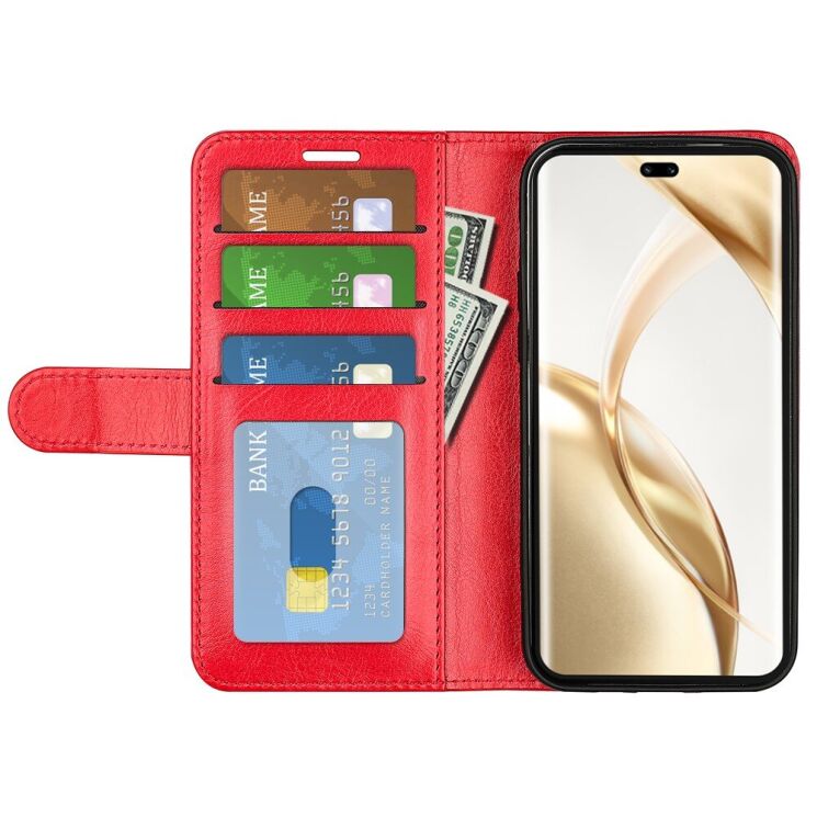 Чохол-книжка Deexe Wallet Style для Honor 200 Pro - Red: фото 2 з 6