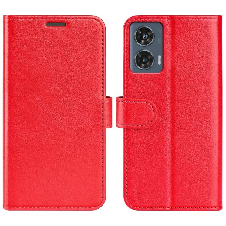 Чехол-книжка Deexe Wallet Style для Motorola Edge 50 Fusion - Red: фото 1 из 7