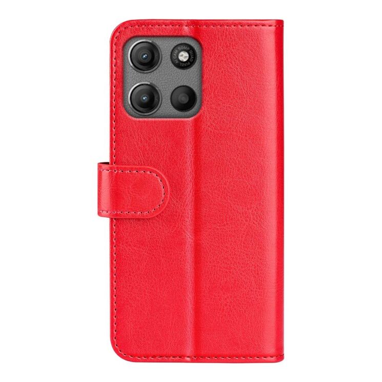 Чехол-книжка Deexe Wallet Style для Motorola Moto G15 - Red: фото 6 из 6