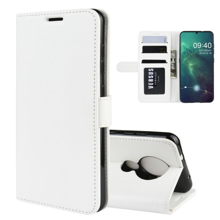 Классический чехол-книжка Deexe Wallet Style для Nokia 6.2 - White: фото 1 из 8