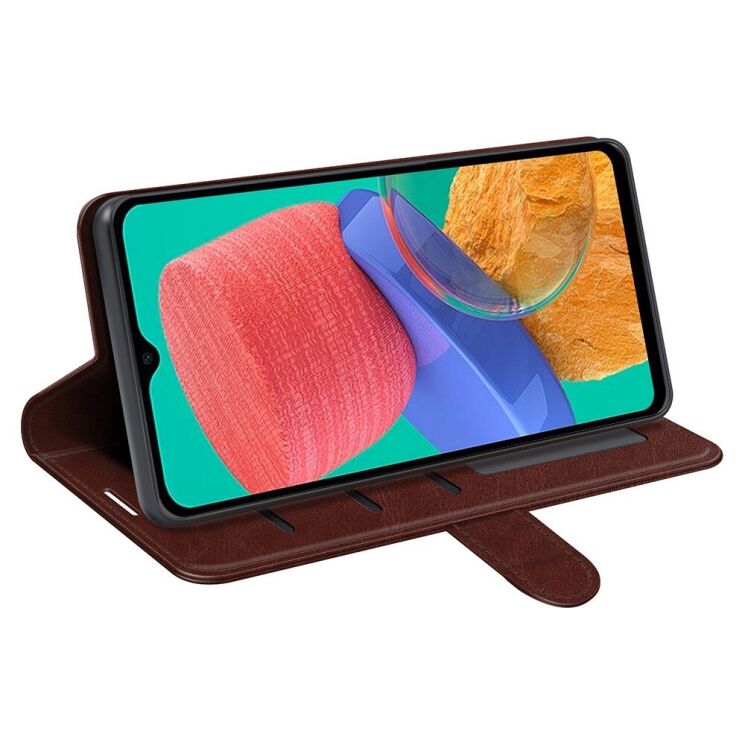 Чохол-книжка Deexe Wallet Style для Samsung Galaxy M33 (M336) - Brown: фото 5 з 7