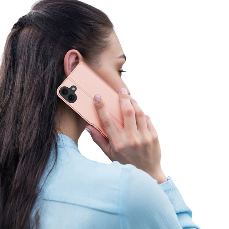 Чехол-книжка DUX DUCIS Skin Pro для Apple iPhone 16 - Pink: фото 9 из 10