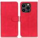Чехол-книжка KHAZNEH Retro Wallet для Apple iPhone 16 Pro Max - Red (366372R). Фото 1 из 9