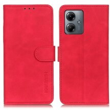 Чохол-книжка KHAZNEH Retro Wallet для Motorola Moto G14 - Red: фото 1 з 7