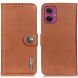 Чохол-книжка KHAZNEH Wallet Cover для Motorola Moto G55 - Brown (366117Z). Фото 1 з 8