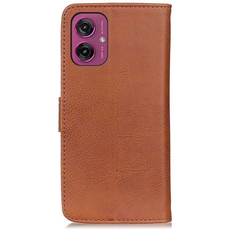 Чохол-книжка KHAZNEH Wallet Cover для Motorola Moto G55 - Brown: фото 6 з 8