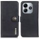 Чохол-книжка KHAZNEH Wallet Cover для Xiaomi Redmi Note 14 4G - Black (373402B). Фото 1 з 7