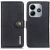 Чехол-книжка KHAZNEH Wallet Cover для Xiaomi Redmi Note 14 4G - Black: фото 1 из 7