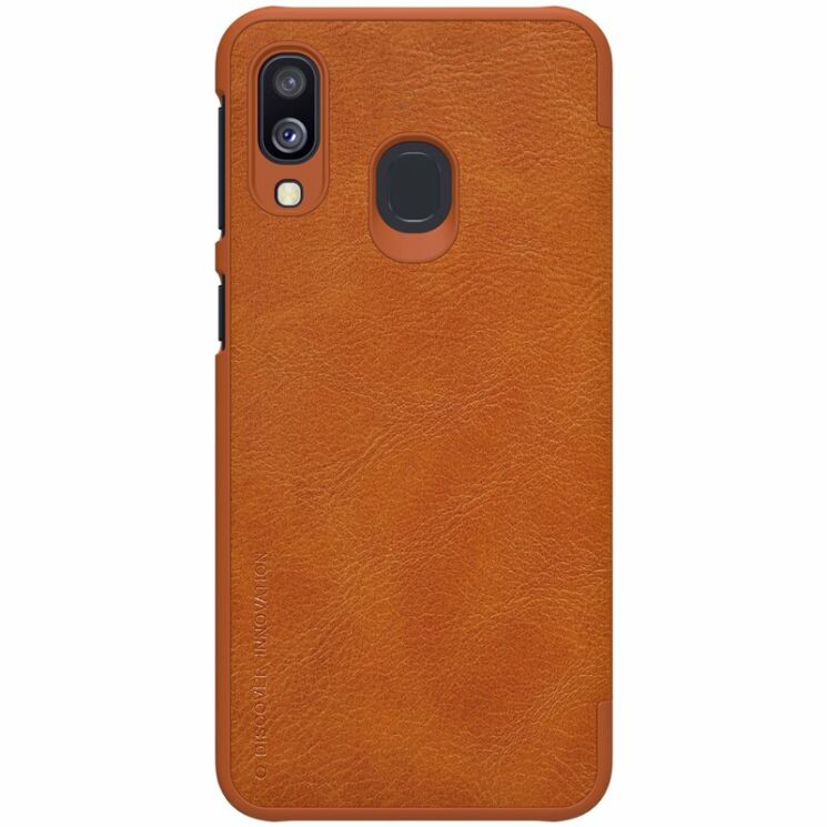 Чехол-книжка NILLKIN Qin Series для Samsung Galaxy A40 (А405) - Brown: фото 2 из 14