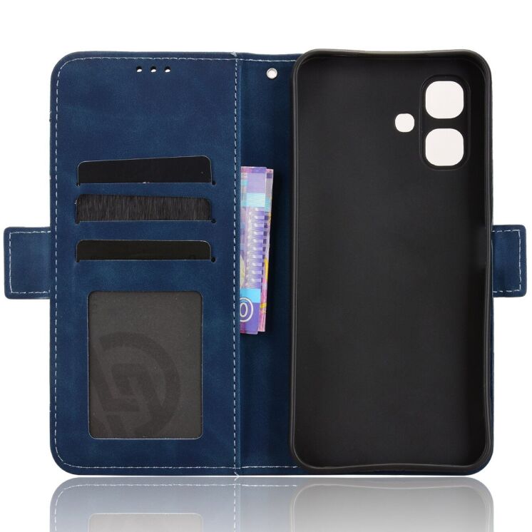 Чехол-книжка с карманами Deexe Wallet Stand для Infinix Smart 20 - Blue (411201L) Чехол-книжка с карманами Deexe Wallet Stand для Infinix Smart 20 - Blue: фото 3 из 15