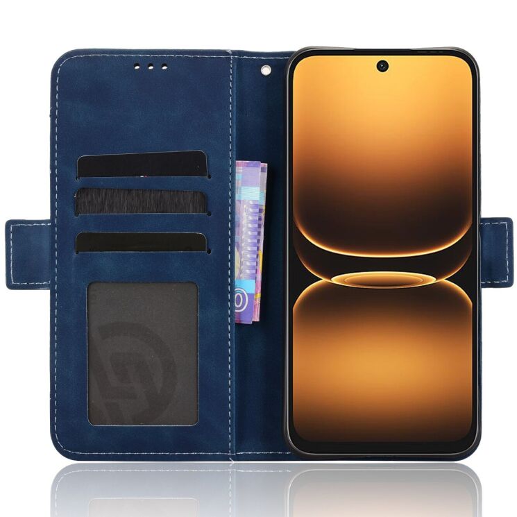 Чехол-книжка с карманами Deexe Wallet Stand для Infinix Smart 20 - Blue (411201L) Чехол-книжка с карманами Deexe Wallet Stand для Infinix Smart 20 - Blue: фото 4 из 15