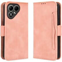 Чехол-книжка с карманами Deexe Wallet Stand для TECNO Pova 8 - Pink: фото 1 из 17