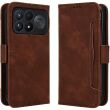 Чохол-книжка з кишеньками Deexe Wallet Stand для Xiaomi Poco F9 Ultra - Brown (430110Z)