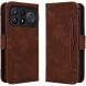 Чохол-книжка з кишеньками Deexe Wallet Stand для Xiaomi Poco F9 Ultra - Brown (430110Z). Фото 1 з 17