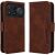 Чехол-книжка с карманами Deexe Wallet Stand для Xiaomi Poco F9 Ultra - Brown: фото 1 из 17